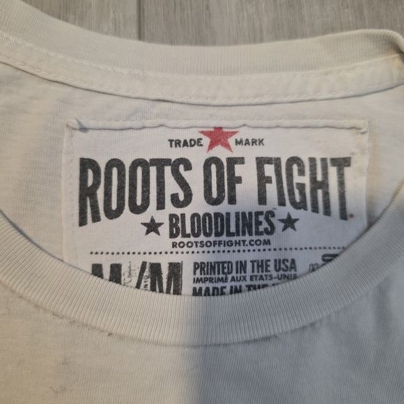 Roots of Fight White Cassius Clay T-Shirt 5th St Gym - Picture 3 of 10